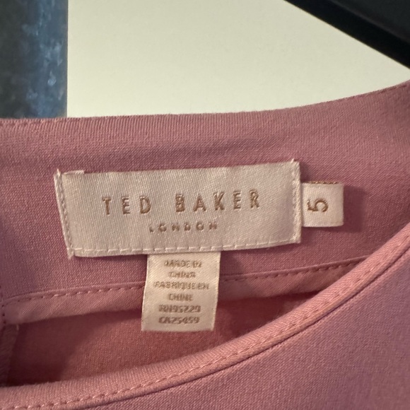 Ted Baker Pink Ruffle Sleeve Top - Picture 6 of 11